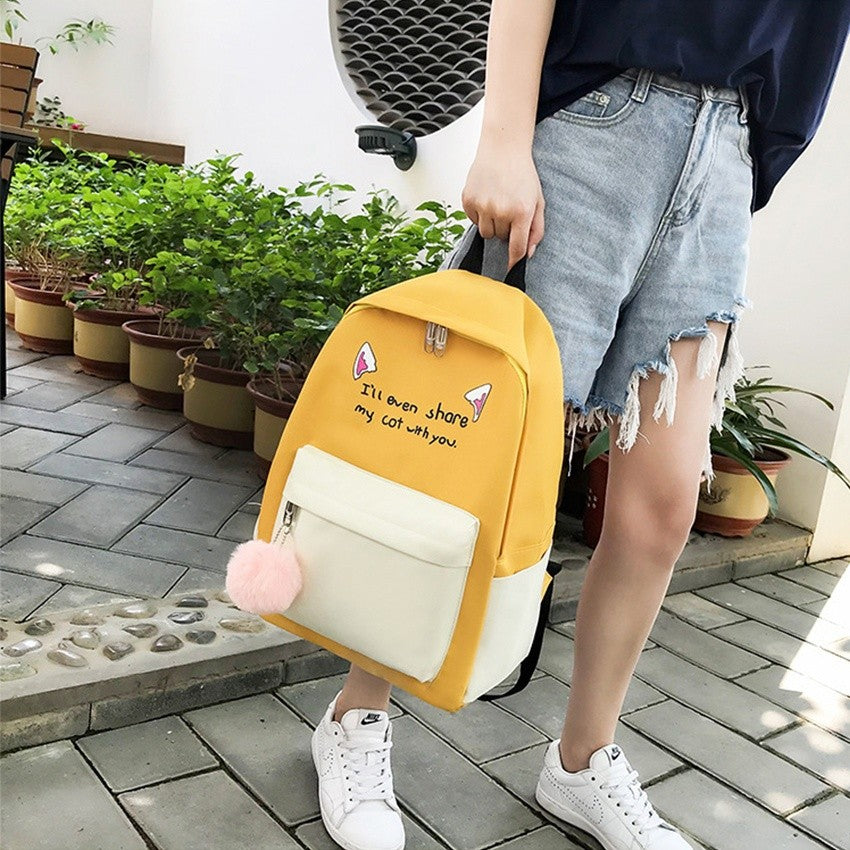 4in1 Casual Sports School Backpack with Tote and Pouches