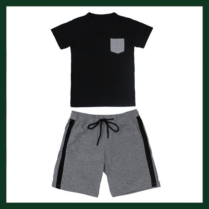 TERNO REG SLIM WITH POCKET TEE WITH SHORTS