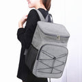 Insulated Cooler Backpack Leakproof Lightweight Bag for Travel 42x29x19cm
