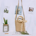 Mini Straw Crossbody Bag Summer Straw Handbag Bohemian SD1-Crm