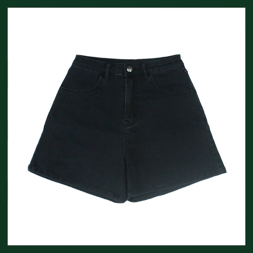 affordable fashion Denim A-line shorts