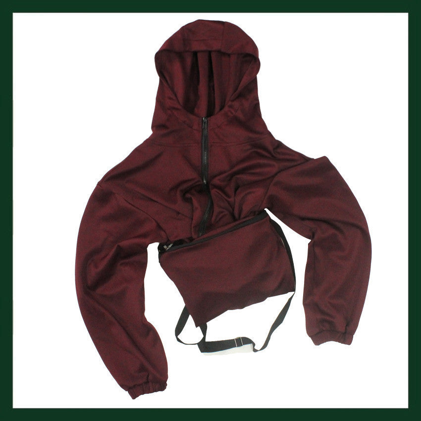 Packable Hoody Jacket with combined self fabric mask
