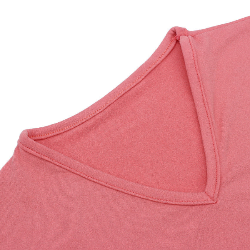 Ladies V neck tees with terno shorts