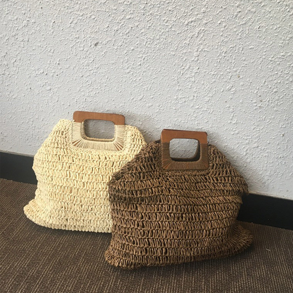 Handmade Woven Bag Handmade Straw Bag Handbag QY9