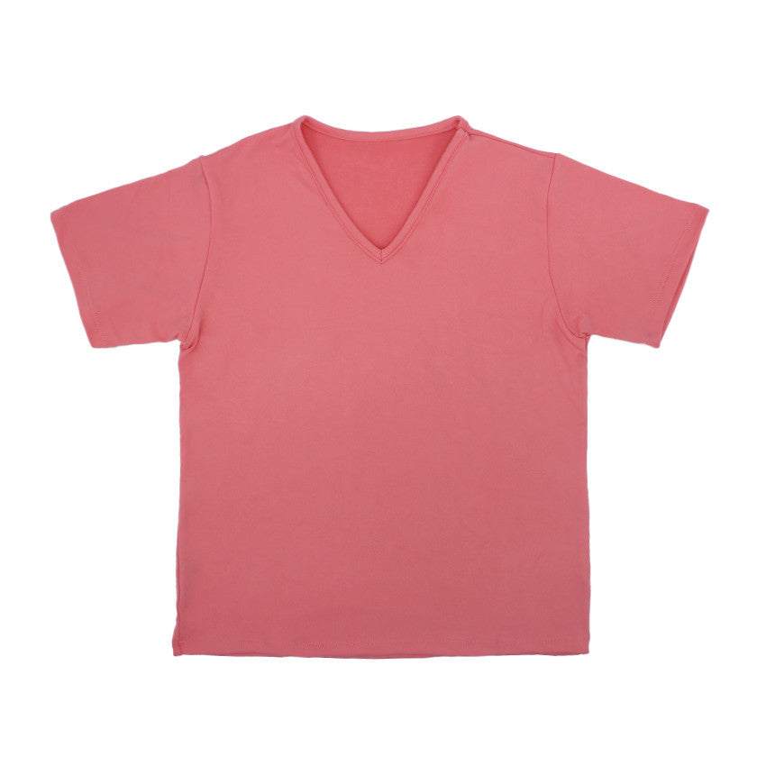 Ladies V neck tees with terno shorts