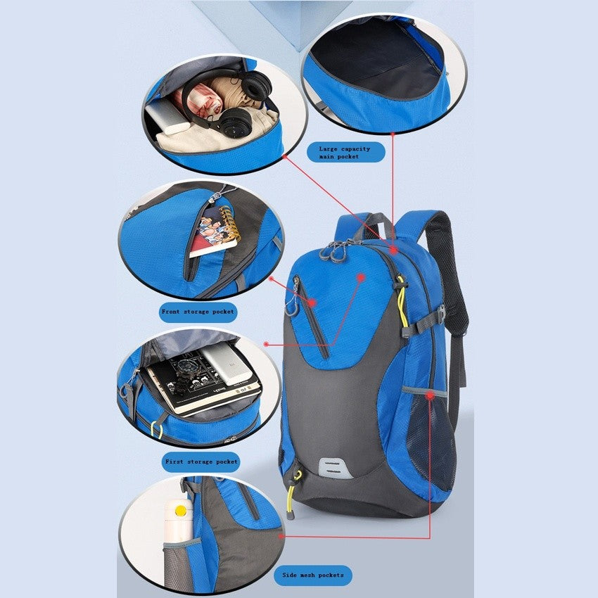 Waterproof Outdoor Backpack Hiking Camping Travel Bag Sports Rucksack WL1