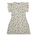 Ladies printed cream dress