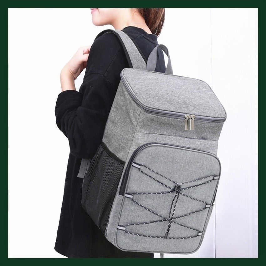 Insulated Cooler Backpack Leakproof Lightweight Bag for Travel 42x29x19cm
